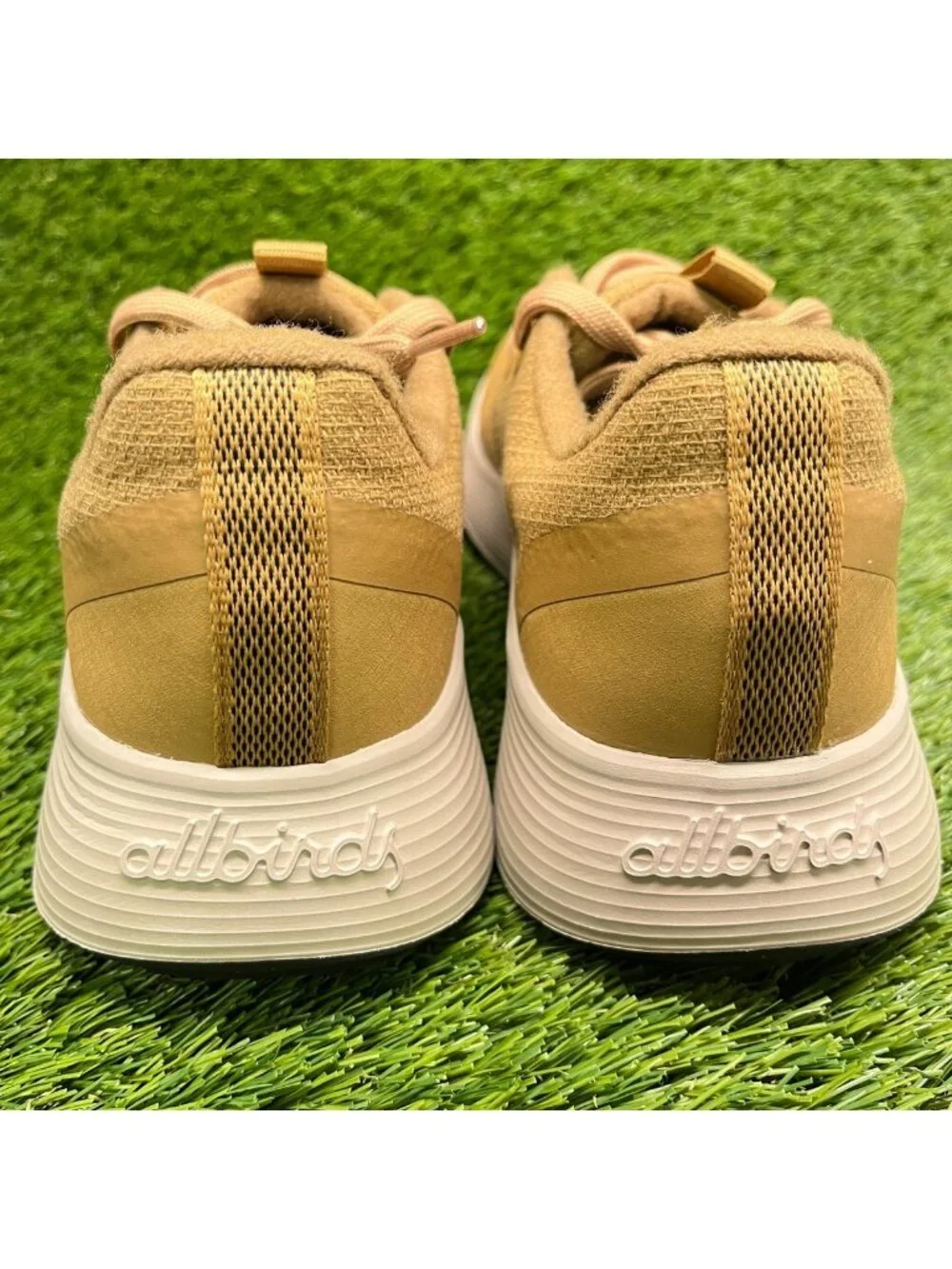 Allbirds Wool Runner Protect Mens Size 10 Tan Athletic Running Shoes Sneakers